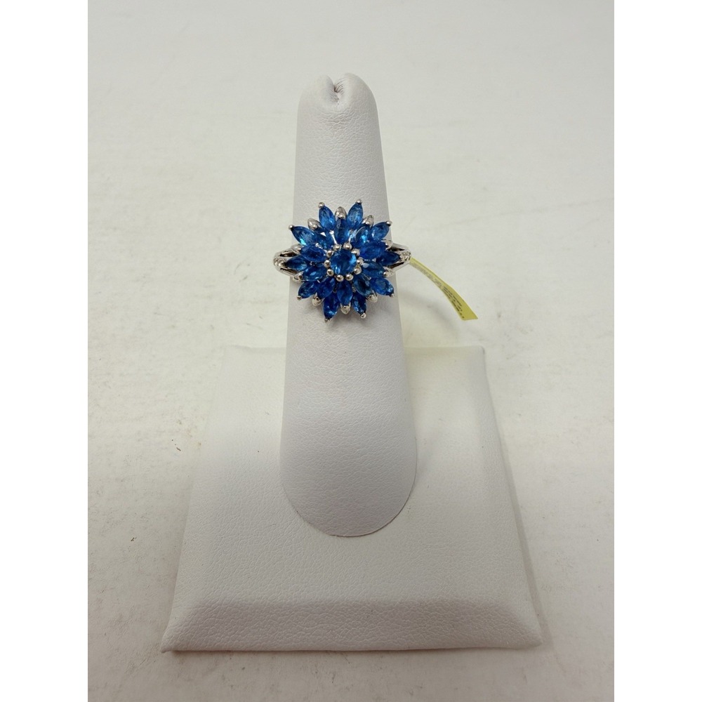 Shop LC Malgache Neon Apatite/Cambodian Zircon Size 5 Sterling Silver Ring 5108